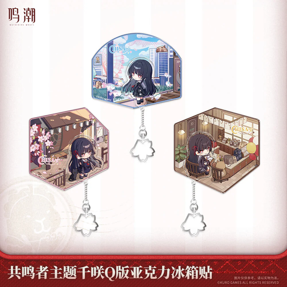 Resonator Themed Chibi Chisa Acrylic Fridge Magnet
