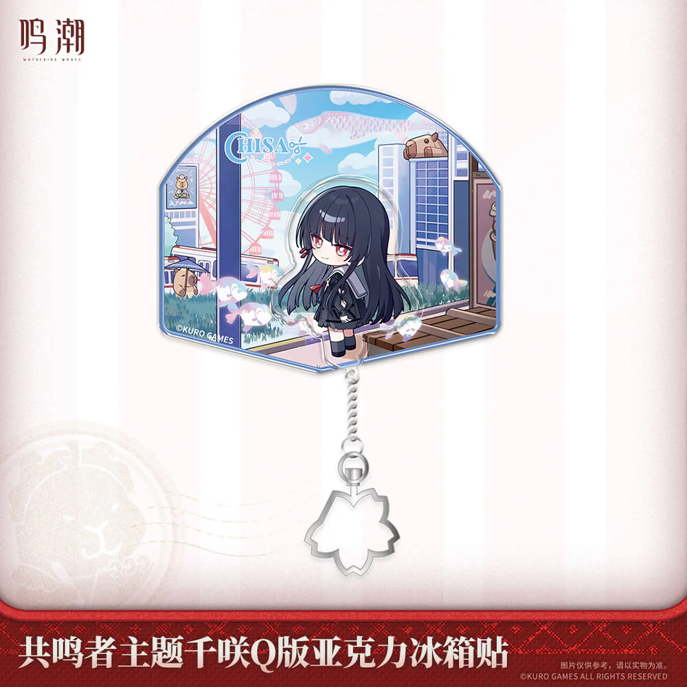 Resonator Themed Chibi Chisa Acrylic Fridge Magnet - Image 2