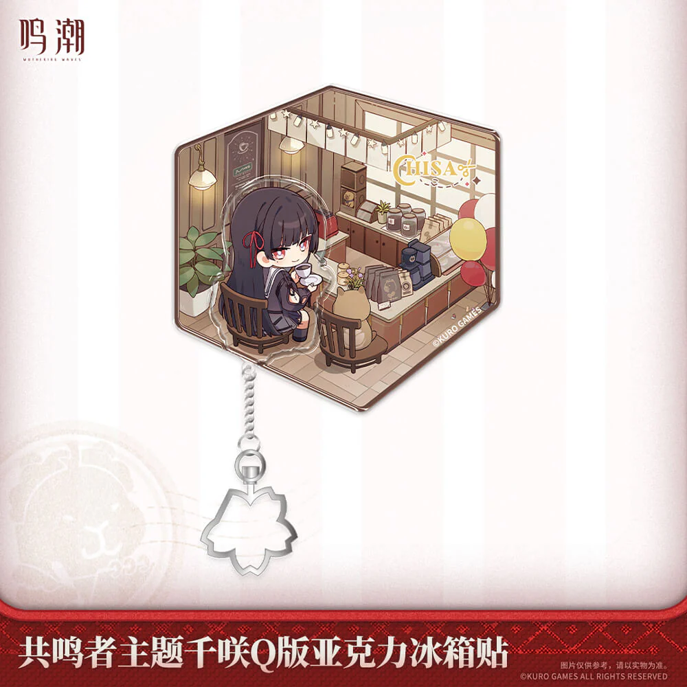 Resonator Themed Chibi Chisa Acrylic Fridge Magnet - Image 3