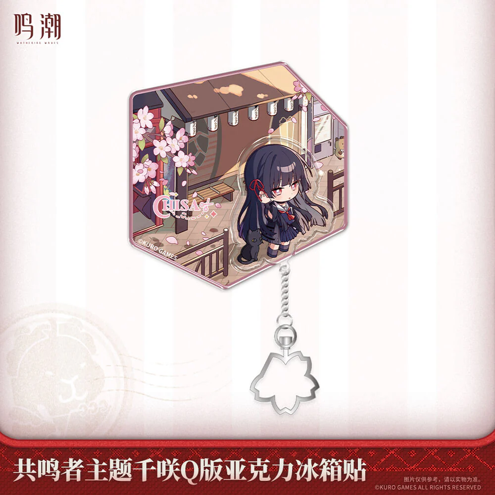 Resonator Themed Chibi Chisa Acrylic Fridge Magnet - Image 4