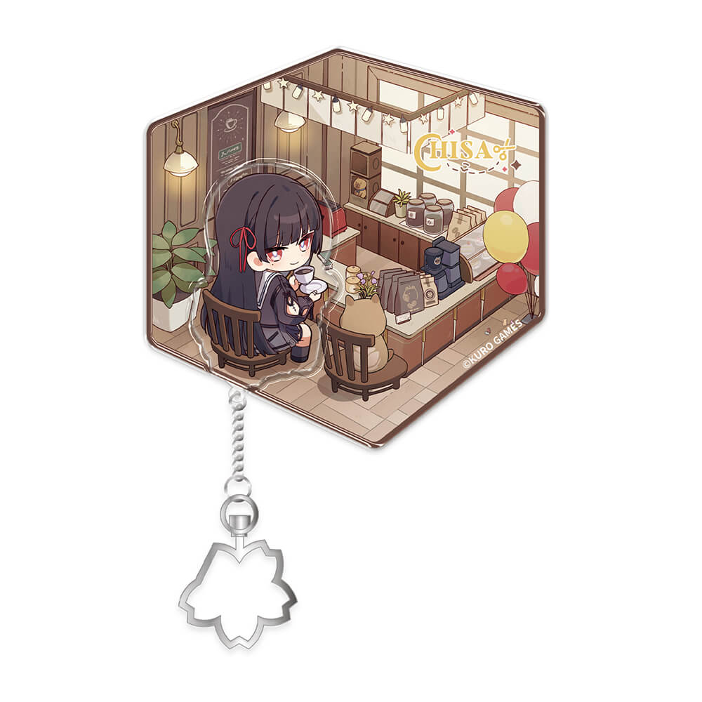 Resonator Themed Chibi Chisa Acrylic Fridge Magnet - Image 8